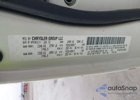 2012 Dodge Journey Se/Avp from USA, damaged, VIN 3C4PDCAB6CT367139